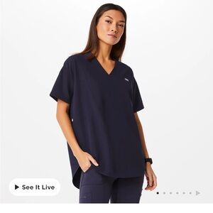 Halle V-Neck Tunic Scrub Top